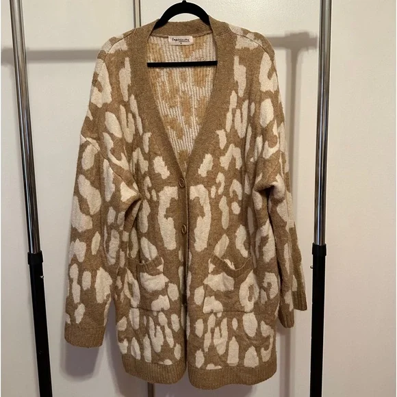 Impressions Boutique Maple Mornings Leopard Print Cardigan - Picture 2 of 3